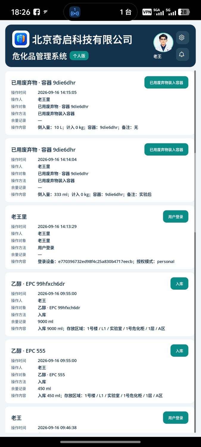 操作台账